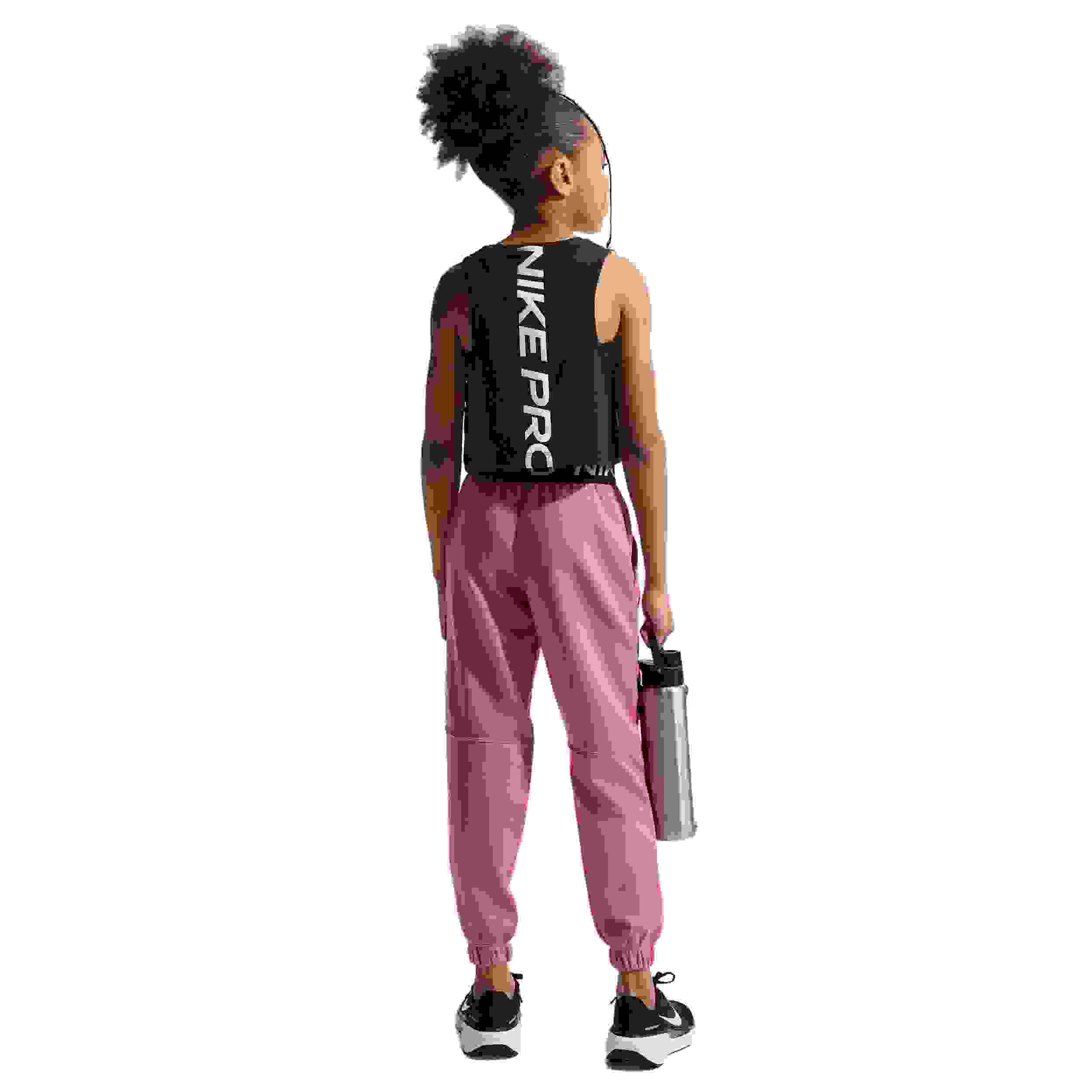 Nike Pro Fleece Dri-FIT Big Girls' Pink Joggers